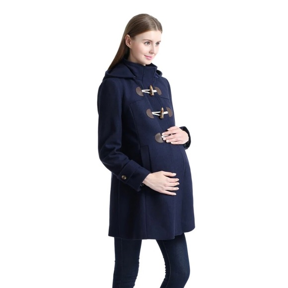 Kimi & Kai Maternity ‘Paisley’ Wool Duffel Coat - Size XS - Picture 4 of 12